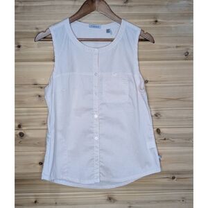 Toad&Co top womens Medium Pink Striped Panoramic Tank Outdoor‎